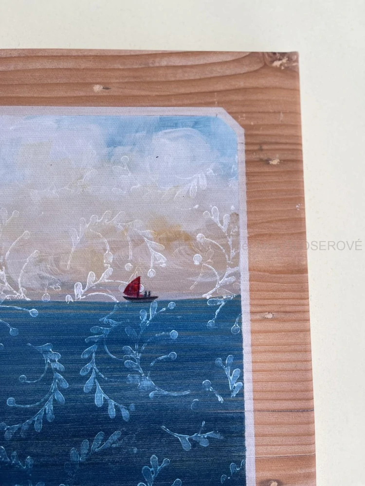 Obraz Velryba a loďka